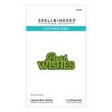 Spellbinders Essentially Yours Sentiments Layered Best Wishes Dies (S1-181)