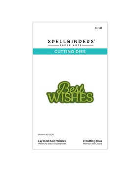 Spellbinders PRE-ORDER Essentially Yours Sentiments Layered Best Wishes Dies (S1-181)