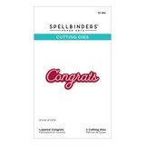 Spellbinders PRE-ORDER Essentially Yours Sentiments Layered Best Congrats Dies (S1-182)