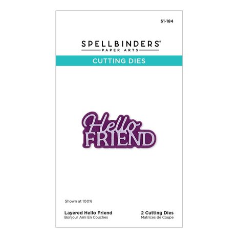 Spellbinders PRE-ORDER Essentially Yours Sentiments Layered Hello Friend Dies (S1-184) Spellbinders PRE-ORDER Essentially Yours Sentiments Layered Hello Friend Dies (S1-184)