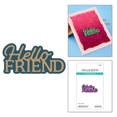 Spellbinders PRE-ORDER Essentially Yours Sentiments Layered Hello Friend Dies (S1-184) Spellbinders PRE-ORDER Essentially Yours Sentiments Layered Hello Friend Dies (S1-184)