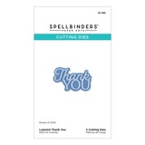 Spellbinders Essentially Yours Sentiments Layered Thank You Dies (S1-185)