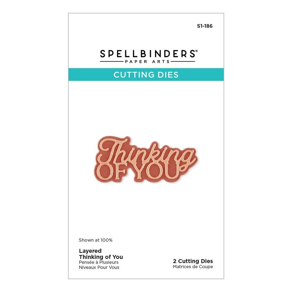 Spellbinders Essentially Yours Sentiments Layered Thinking of You Dies (S1-186)