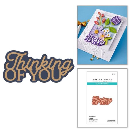 Spellbinders Essentially Yours Sentiments Layered Thinking of You Dies (S1-186)