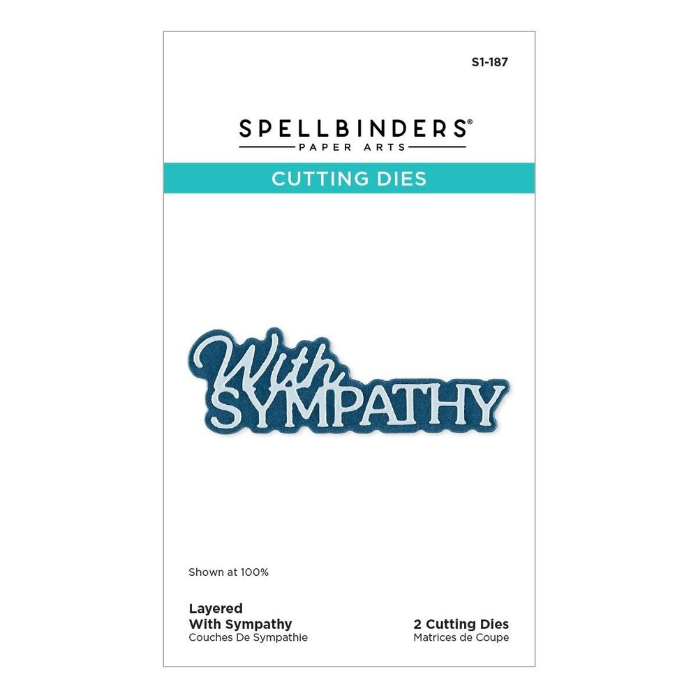 Spellbinders Essentially Yours Sentiments Layered With Sympathy Dies (S1-187)