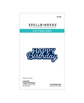Spellbinders Essentially Yours Sentiments Layered Happy Birthday Dies (S1-188) Spellbinders Essentially Yours Sentiments Layered Happy Birthday Dies (S1-188)