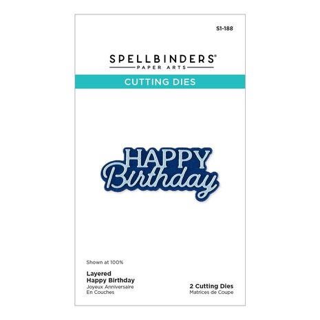 Spellbinders Essentially Yours Sentiments Layered Happy Birthday Dies (S1-188) Spellbinders Essentially Yours Sentiments Layered Happy Birthday Dies (S1-188)