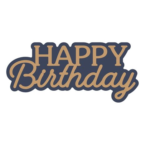 Spellbinders Essentially Yours Sentiments Layered Happy Birthday Dies (S1-188) Spellbinders Essentially Yours Sentiments Layered Happy Birthday Dies (S1-188)