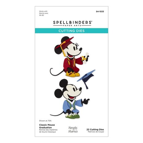 Spellbinders Say Cheese Classic Mouse Graduation Dies (S4-1533) Spellbinders Say Cheese Classic Mouse Graduation Dies (S4-1533)