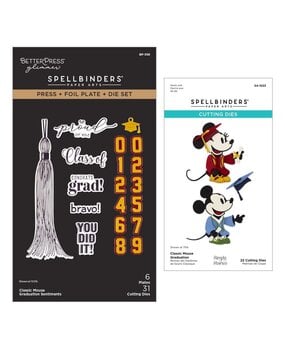 Spellbinders Say Cheese Classic Mouse Graduation I Want It All! Bundle (BD-1069)