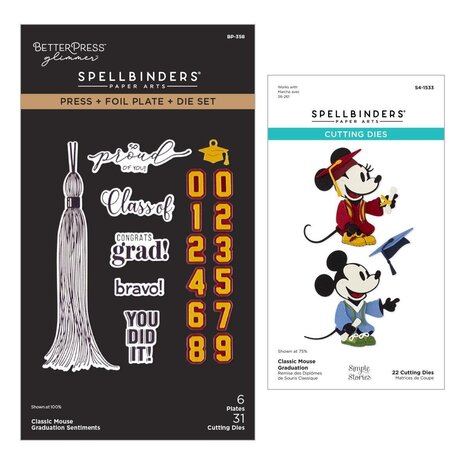 Spellbinders PRE-ORDER Say Cheese Classic Mouse Graduation I Want It All! Bundle (BD-1069)