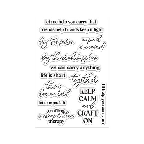 Hero Arts We All Have Baggage Clear Stamp Set Keep Calm Sentiments (CM821) Hero Arts We All Have Baggage Clear Stamp Set Keep Calm Sentiments (CM821)