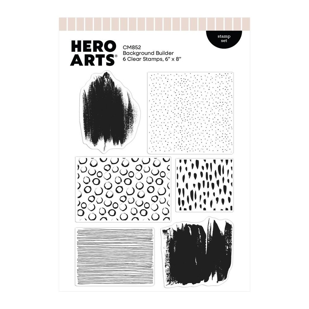 Hero Arts PRE-ORDER Tote-ally Awesome Clear Stamp Set Background Builder (CM852)