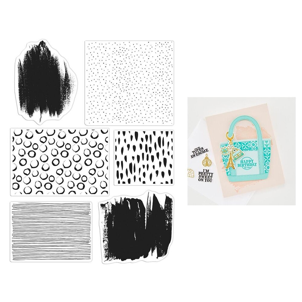 Hero Arts Tote-ally Awesome Clear Stamp Set Background Builder (CM852) Hero Arts Tote-ally Awesome Clear Stamp Set Background Builder (CM852)