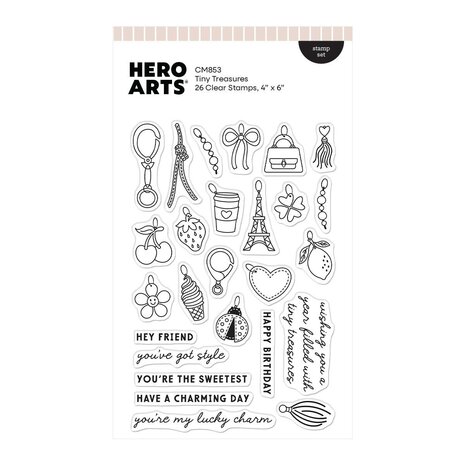 Hero Arts PRE-ORDER Tote-ally Awesome Clear Stamp Set Tiny Treasures (CM853)