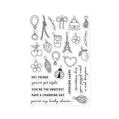 Hero Arts Tote-ally Awesome Clear Stamp Set Tiny Treasures (CM853)