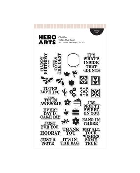 Hero Arts Tote-ally Awesome Clear Stamp Set Totes the Best (CM854)