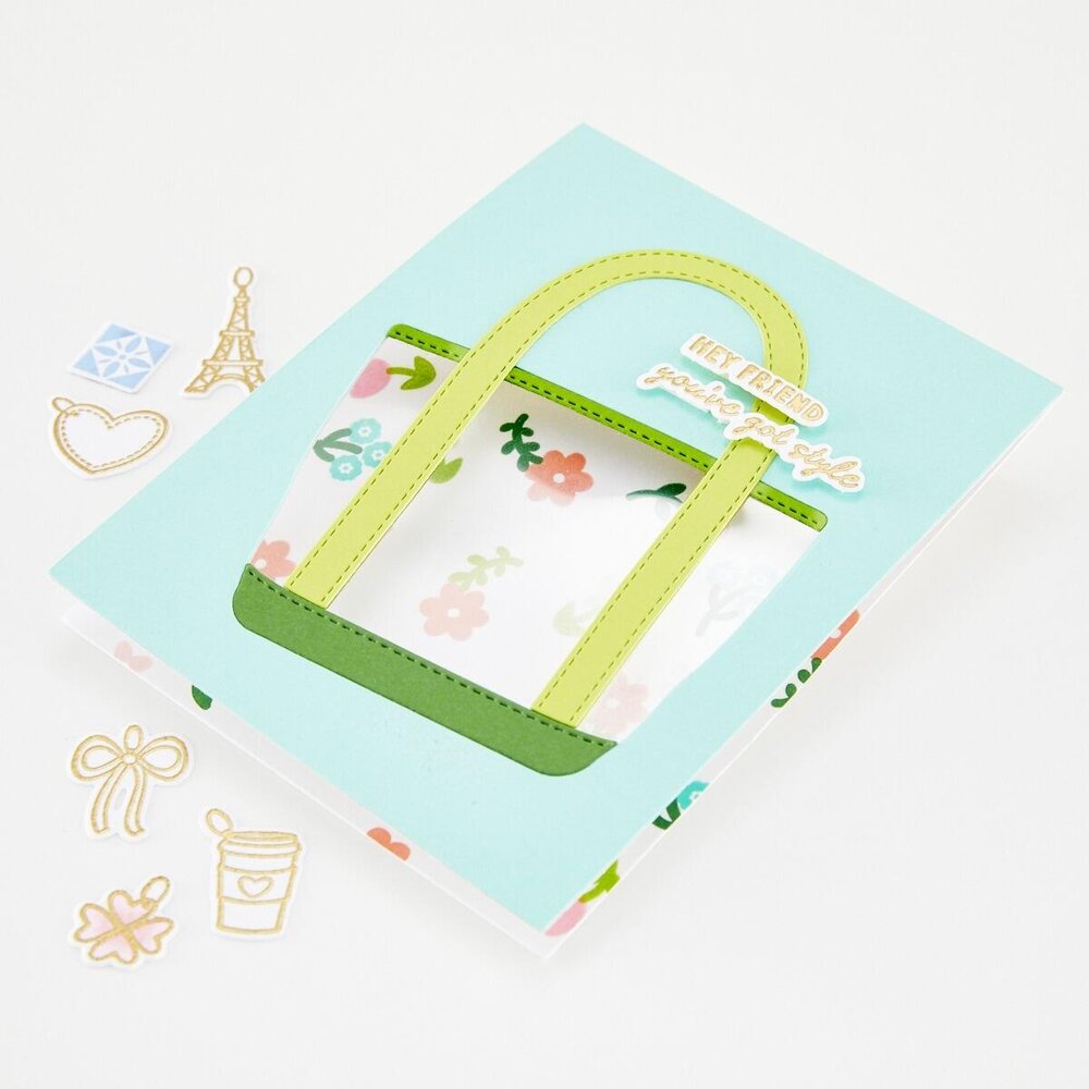 Hero Arts PRE-ORDER Tote-ally Awesome Clear Stamp Set Totes the Best (CM854)