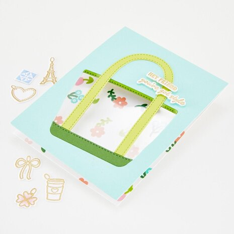 Hero Arts PRE-ORDER Tote-ally Awesome Clear Stamp Set Totes the Best (CM854)