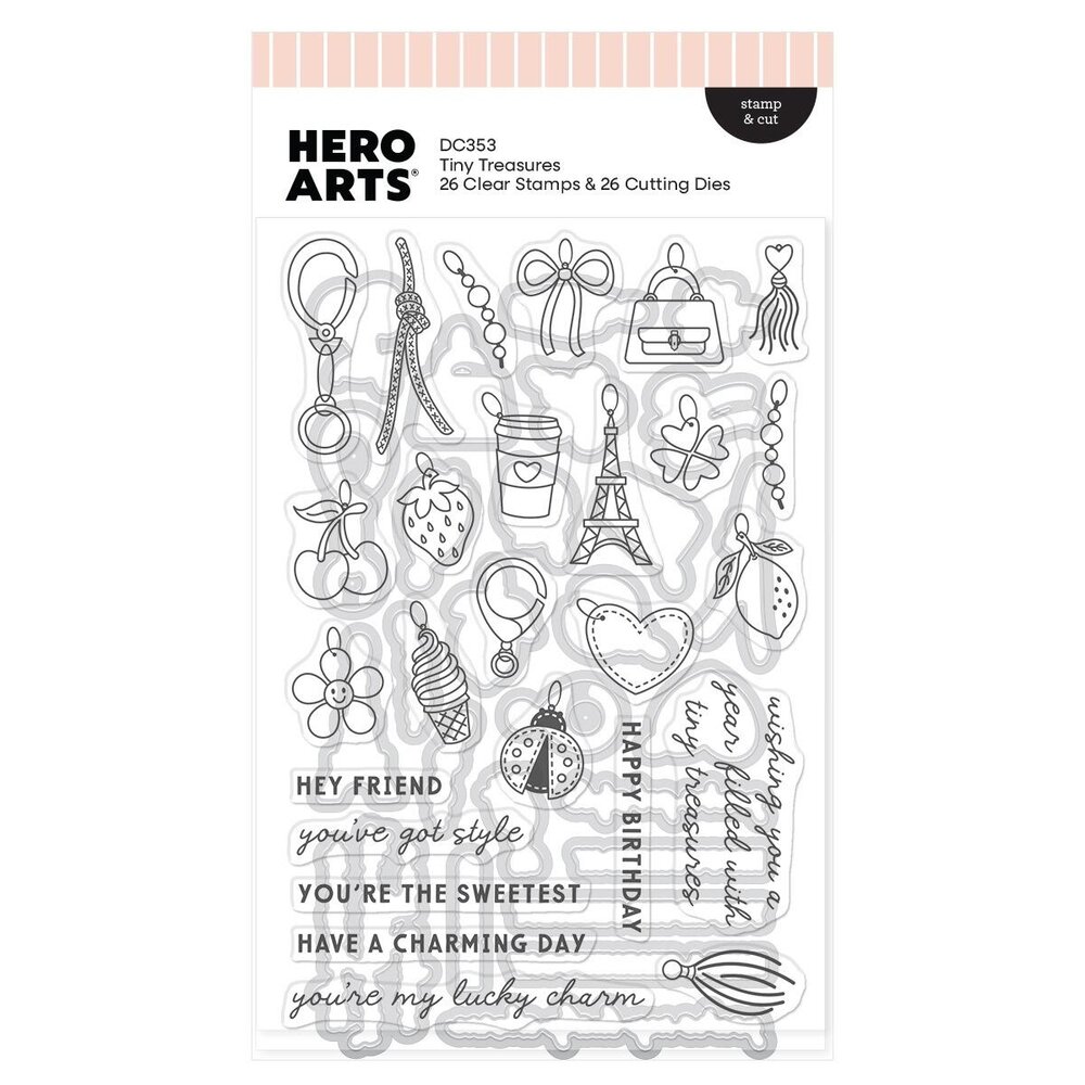 Hero Arts Tote-ally Awesome Stamps & Dies Tiny Treasures (DC353) Hero Arts Tote-ally Awesome Stamps & Dies Tiny Treasures (DC353)