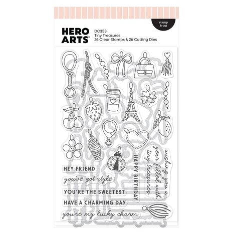 Hero Arts PRE-ORDER Tote-ally Awesome Stamps & Dies Tiny Treasures (DC353)