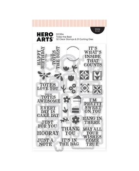 Hero Arts Tote-ally Awesome Stamps & Dies Totes the Best (DC354)