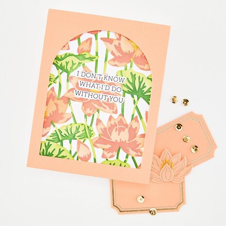Hero Arts Tranquil Garden Lotus Field Layering Stencils (SA307) Hero Arts Tranquil Garden Lotus Field Layering Stencils (SA307)