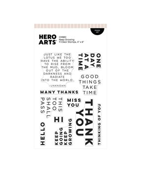 Hero Arts Tranquil Garden Clear Stamp Set Keep Growing (CM851)