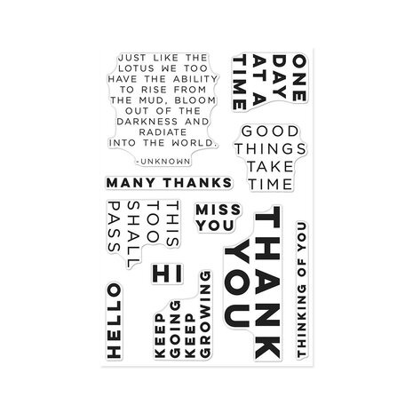 Hero Arts PRE-ORDER Tranquil Garden Clear Stamp Set Keep Growing (CM851) Hero Arts PRE-ORDER Tranquil Garden Clear Stamp Set Keep Growing (CM851)