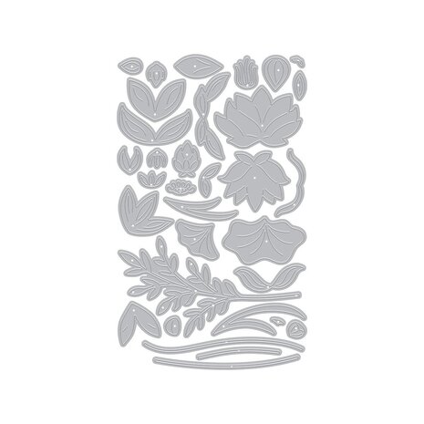 Hero Arts PRE-ORDER Tranquil Garden Die Set Lotus Flower (DF294)