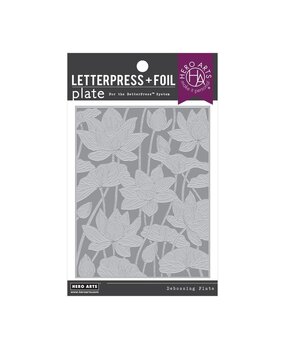 Hero Arts PRE-ORDER Tranquil Garden Lotus Field Hot Foil Plate & Die Set (HP114)