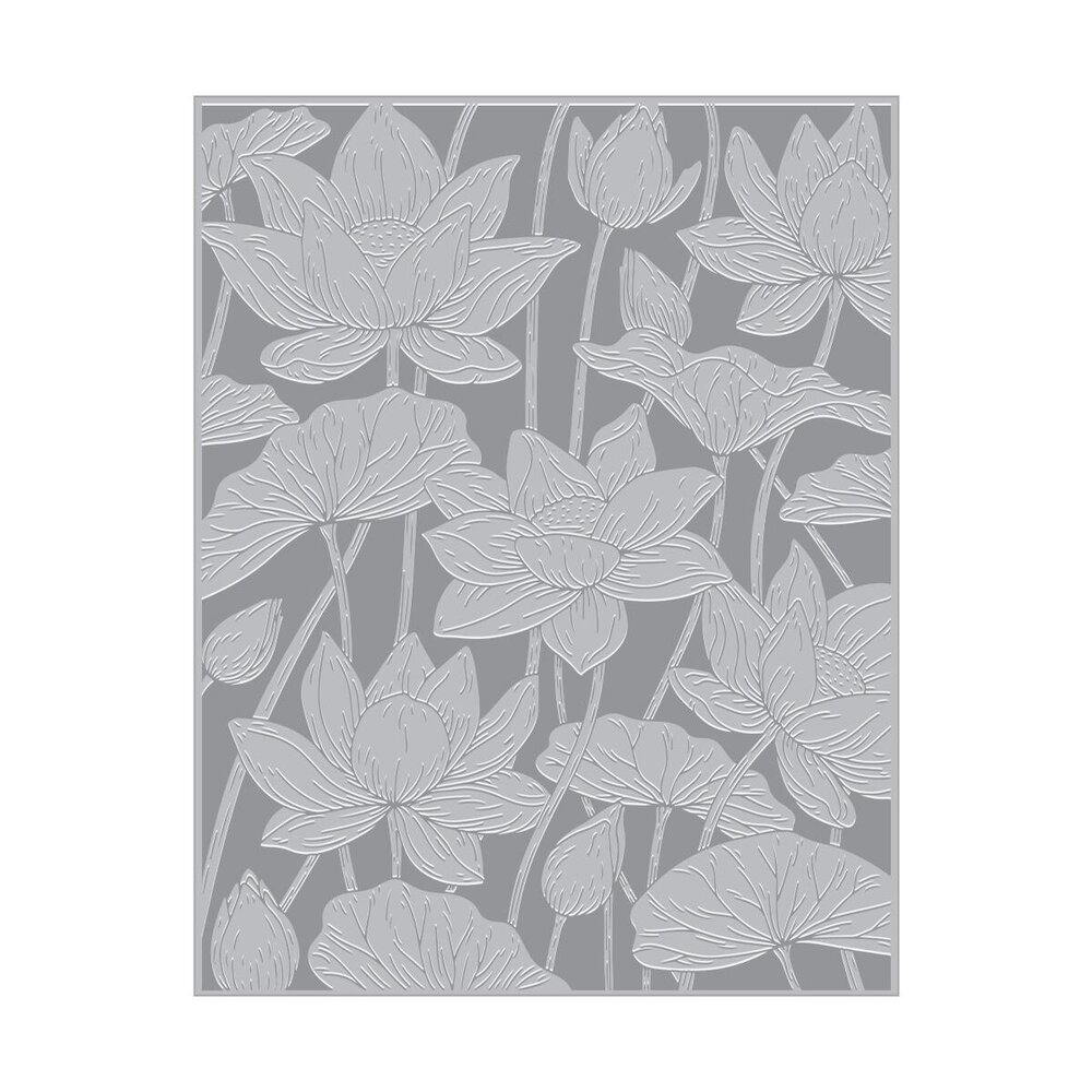 Hero Arts Tranquil Garden Lotus Field Hot Foil Plate & Die Set (HP114)