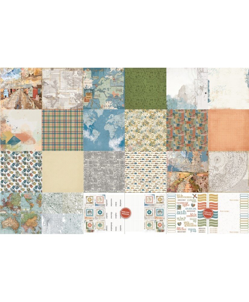 Arden Creative Studio Been There 12x12 Inch Paper Pad (ACSPP0020) Arden Creative Studio Been There 12x12 Inch Paper Pad (ACSPP0020)