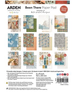 Arden Creative Studio PRE-ORDER Been There 6x8 Inch Paper Pad (ACSPP0022)