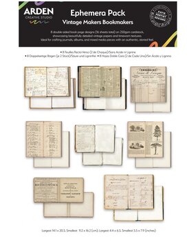 Arden Creative Studio Vintage Makers Bookmakers Ephemera Pack (ACSEP0013)