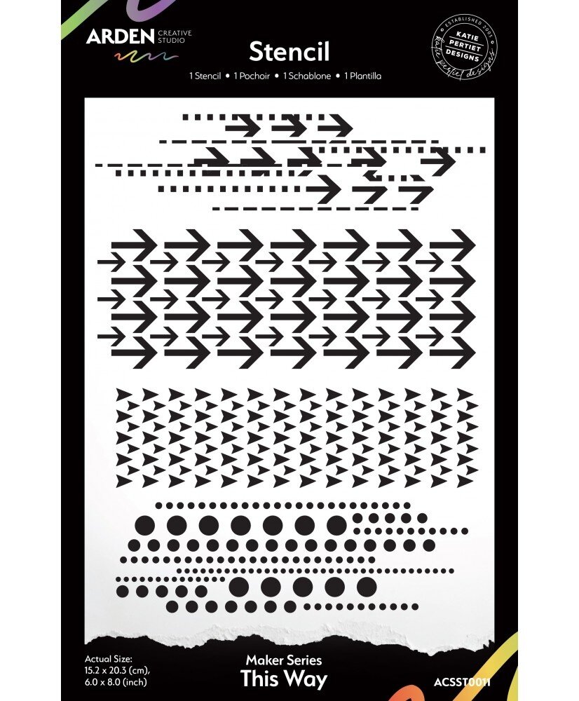 Arden Creative Studio PRE-ORDER Been There This Way 6x8 Inch Stencil (ACSST0011) Arden Creative Studio PRE-ORDER Been There This Way 6x8 Inch Stencil (ACSST0011)