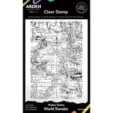 Arden Creative Studio Been There World Traveler 4x6 Inch Clear Stamp Set (ACSCS0028)