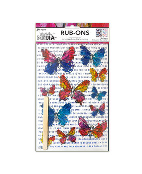 Dina Wakley MEdia PRE-ORDER Rub-Ons Flutters (MDA88301) Dina Wakley MEdia PRE-ORDER Rub-Ons Flutters (MDA88301)