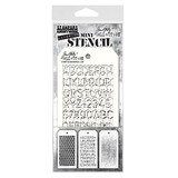 Stampers Anonymous Tim Holtz Mini Layering Stencil Set 8 (THMST008)