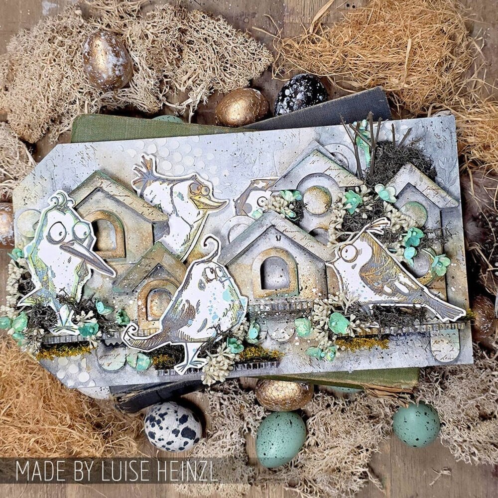 Stampers Anonymous Tim Holtz Birdhouse Ornaments (CBORN01)