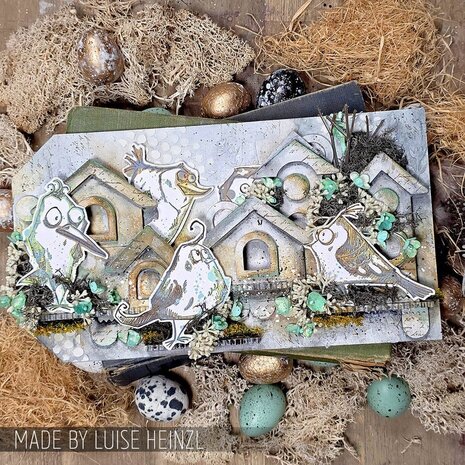 Stampers Anonymous Tim Holtz Birdhouse Ornaments (CBORN01)