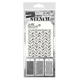 Stampers Anonymous Tim Holtz Mini Layering Stencil Set 12 (THMST012)