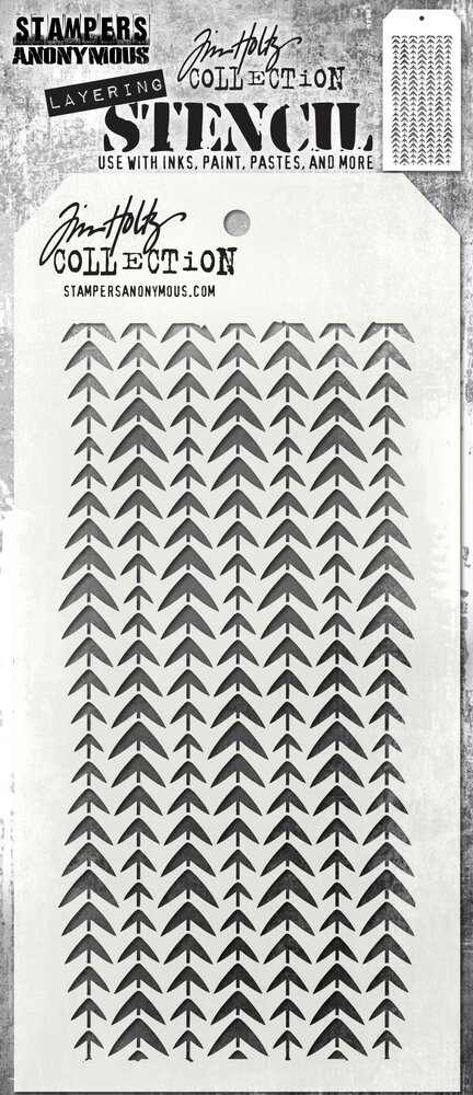 Stampers Anonymous Tim Holtz Tracks Layering Stencil (THS044)