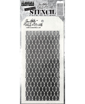 Stampers Anonymous Tim Holtz Mesh Layering Stencil (THS041)