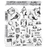 Stampers Anonymous Cling Stamps Mini Bird Crazy & Things (CMS250)