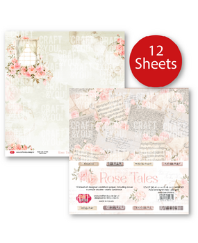 Craft & You PRE-ORDER Rose Tales 12x12 Inch Paper Pack (12pcs) (CPS-RT30-12)