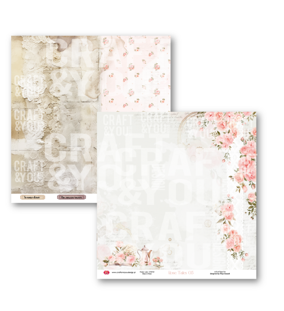 Craft & You Rose Tales 12x12 Inch Paper Pack (12pcs) (CPS-RT30-12) Craft & You Rose Tales 12x12 Inch Paper Pack (12pcs) (CPS-RT30-12)