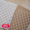 Craft & You PRE-ORDER Masking Stencil Heart Grid (SC017)