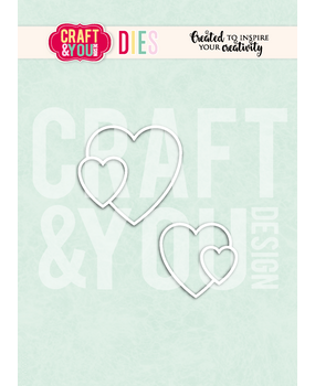 Craft & You PRE-ORDER Dies Hearts (CW399)