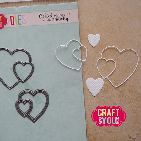 Craft & You PRE-ORDER Dies Hearts (CW399)